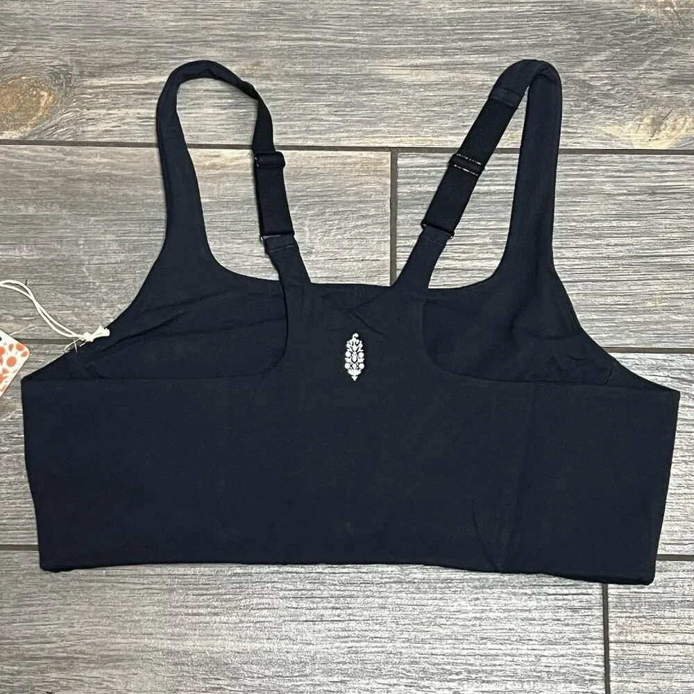 NWT $68 Free People X Hatch Maternity Bra Medium Black Never Better Square Neck - Picture 9 of 15